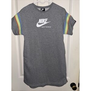 Nike Girl's crewneck sweatshirt dress‎ YXL Pockets Athletic